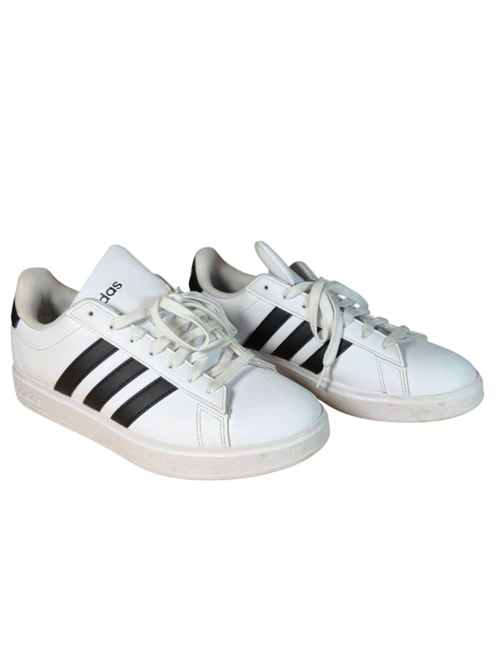 Adidas White Cloudfoam Grand Court Shoes Men's Size 8.5 in Excellent Condition!